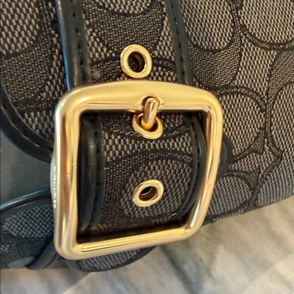 NWT COACH Women's Signature Jacquard Round Toe Archival Buckle Clogs - Picture 7 of 12